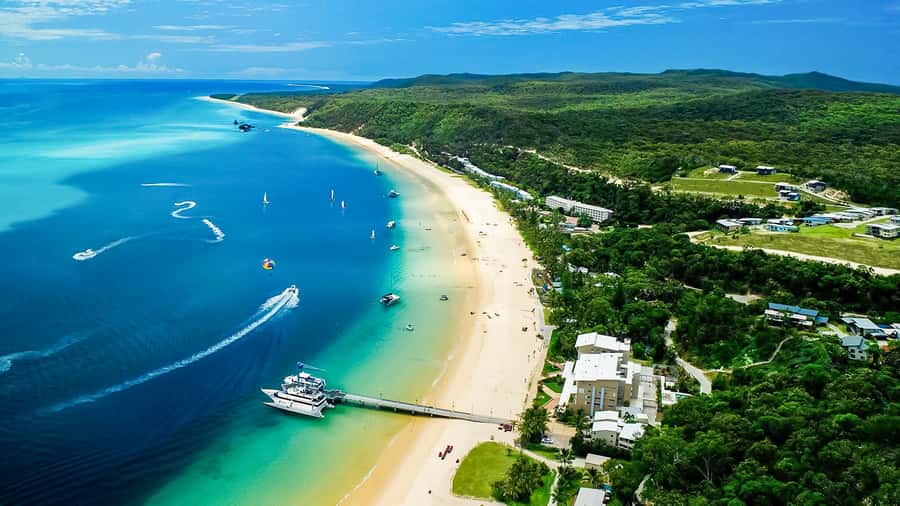 Brisbane: Moreton Island Return Ferry & Adventure Day Pass - Kayaking toward the Tangalooma shipwrecks