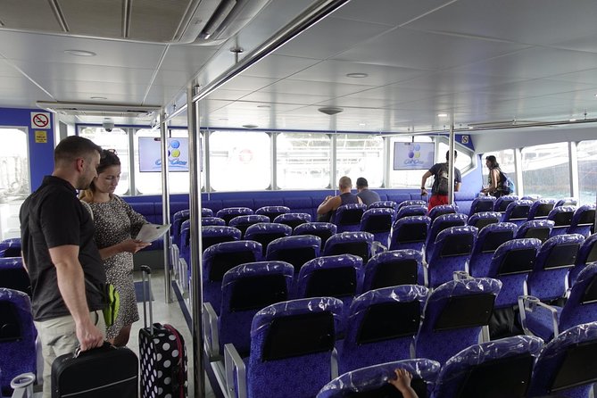 Cat Cocos: Mahe to La Digue Island Fast Ferry - Seats, decks, and luggage rules