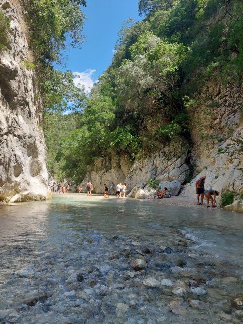 Corfu: River Trekking in the Greek mainland with Ferry Trip - Walking into the Acheron River