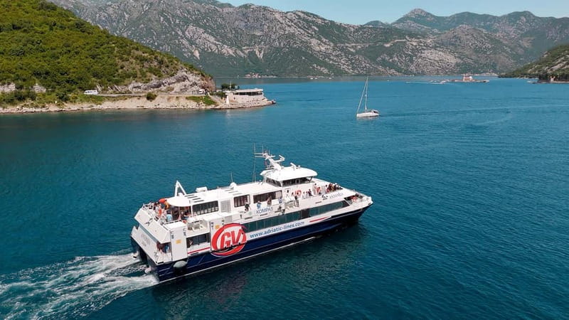 Dubrovnik to/from Kotor: Day Trip or One-Way by Fast Ferry - The best views arrive inside Kotor Bay