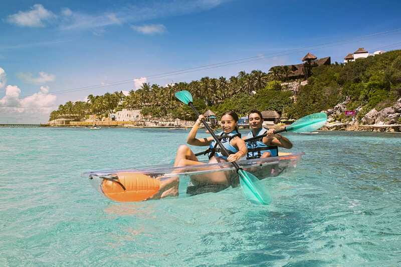 From Cancun: Garrafon Reef Park Admission with Ferry Tickets - Pool time, temazcal, and the cliff area