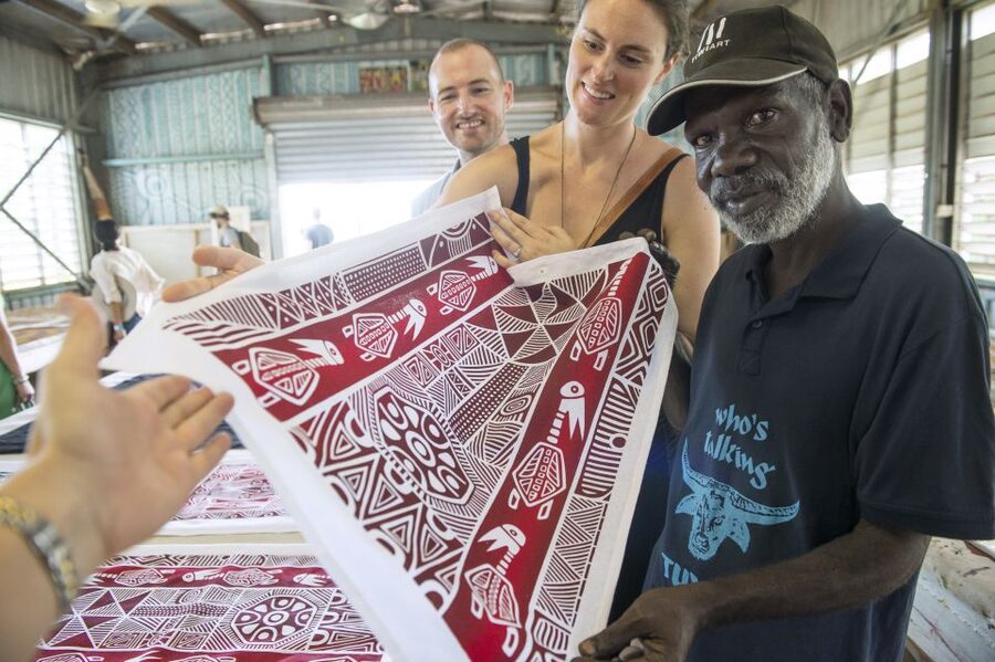From Darwin: Tiwi By Design Tour by Ferry - Lunch, local hospitality, and the long ride home