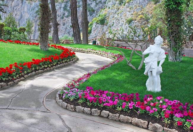 From Naples: Capri and Anacapri Small Group Tour + Ferry - Augustus Gardens and the Faraglioni view