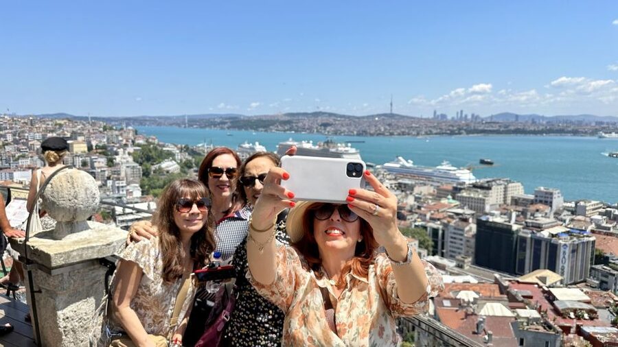 Galata Tower - Fener and Balat - Golden Horn by Ferry - St. George’s Cathedral adds another layer