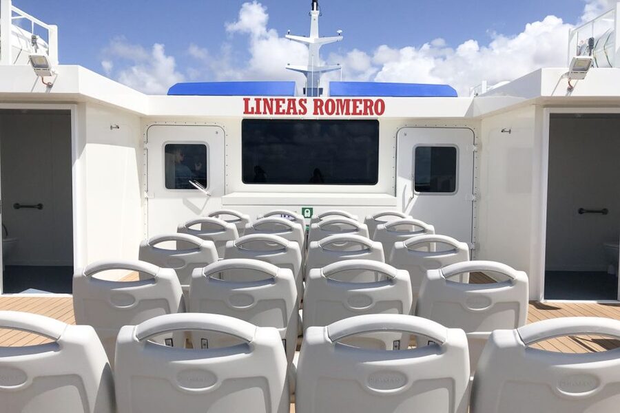 Lanzarote: Return or 1-Way Ferry to Fuerteventura with Wifi - Arriving in Corralejo, northern Fuerteventura