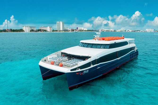 Luxury FERRY Xcaret: From Cancun to Isla Mujeres - The 30-minute crossing to Isla Mujeres