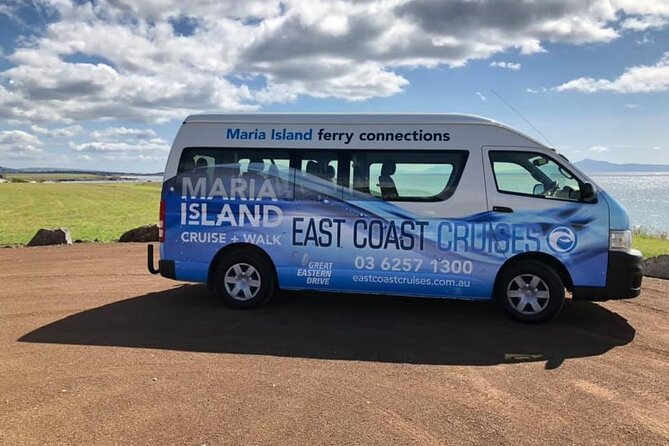 Maria Island Ferry - Hobart Bus Connection (Return Service) - Arriving at Triabunna Marina