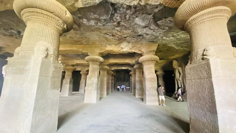 Mumbai: Half Day Elephanta Caves Guided Tour with Ferry Ride - Inside the main Shiva Cave
