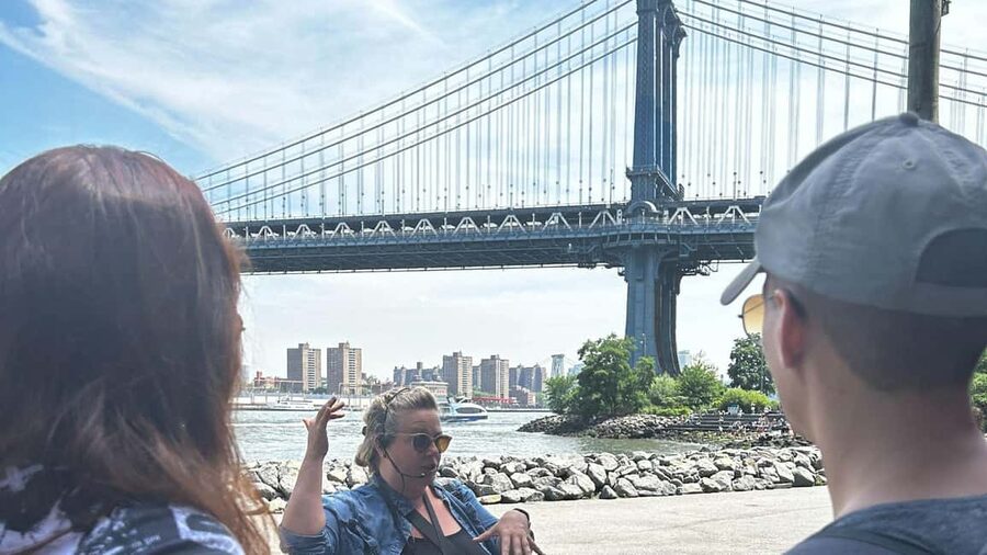 NYC: Brooklyn Bridge and DUMBO Tour with East River Ferry - DUMBO and the story behind the old warehouses