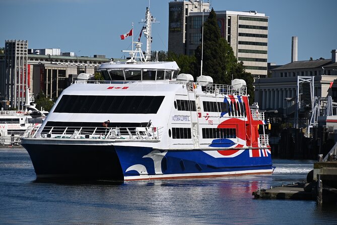 One-Way High-Speed Passenger Ferry: Victoria, BC to Seattle, WA - Timing, booking, and cancellation details