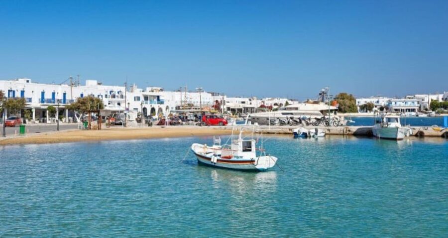 Paros & Antiparos Tour:Ferry ride, Villages & Beaches - Piso Livadi gives the day breathing room