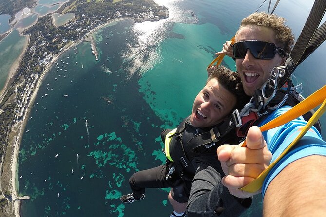 Rottnest Skydive + Perth Barrack St Ferry package - Five minutes under the parachute