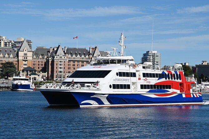 Seattle, WA to Victoria, BC High-Speed Passenger Ferry: ONE-WAY - A three-hour ride across two waterways