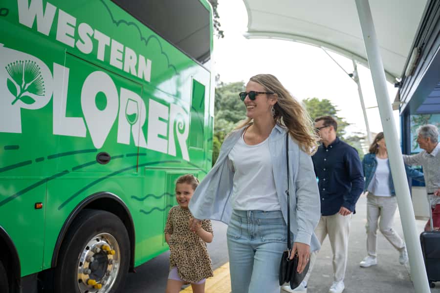 Waiheke Island: Ferry & Hop-On Hop-Off Explorer Bus Tickets - Mātiatia is the handoff from ferry to island bus